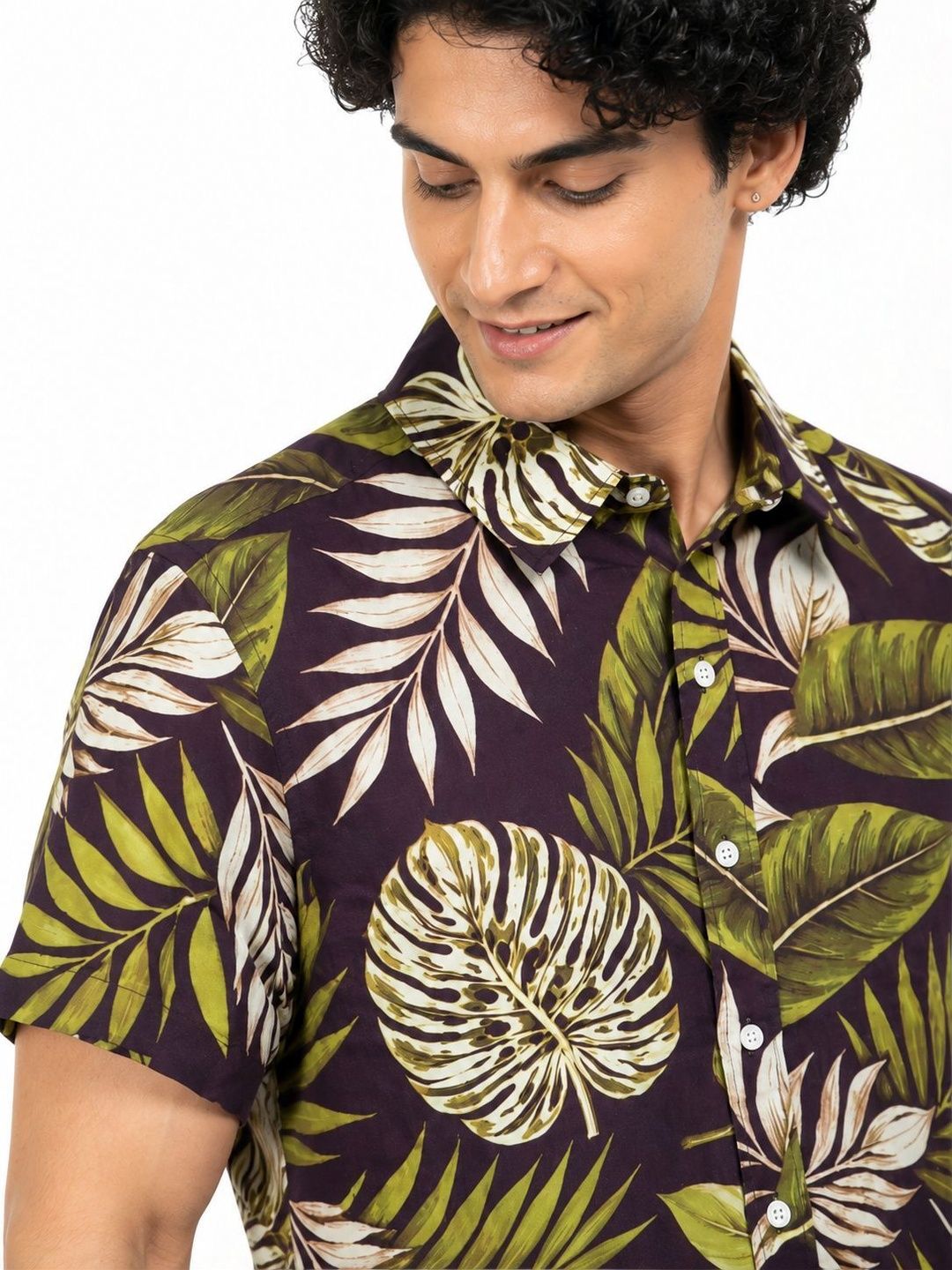 Men Comfort Floral Printed Casual Shirt