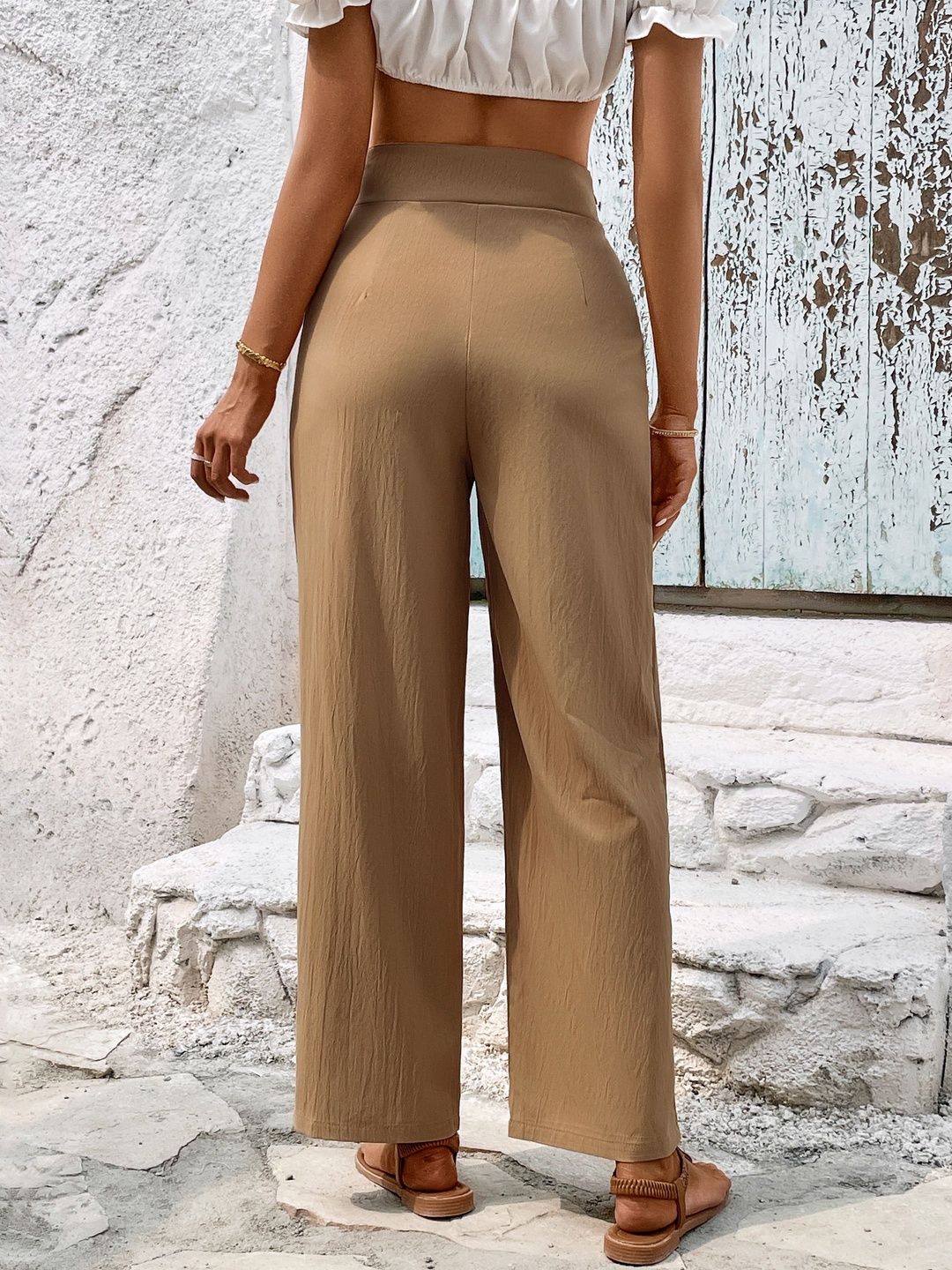 Women High-Rise Non Iron Trousers