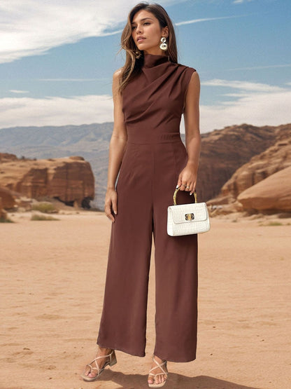 Cowl Neck Basic Jumpsuit
