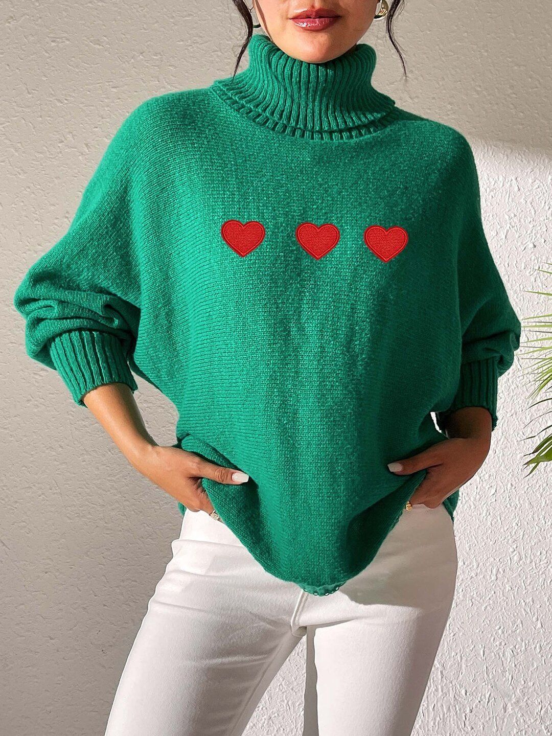 Women Embroidered Pullover with Embroidered Detail