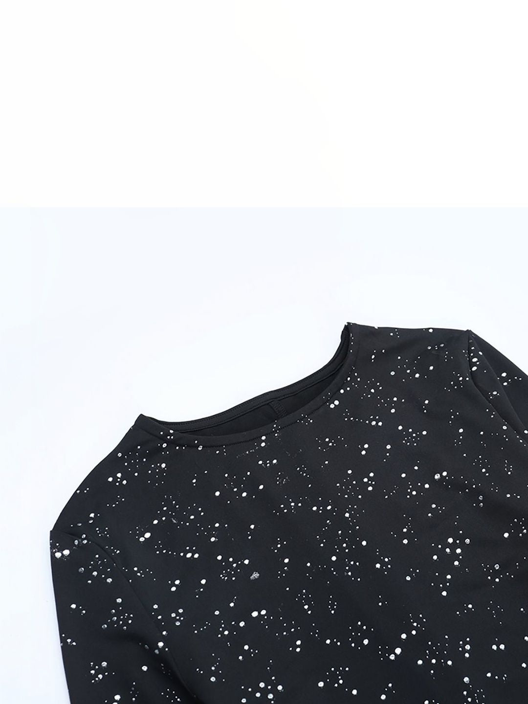 NOWI Print Flared Sleeve Bodycon Maxi Dress