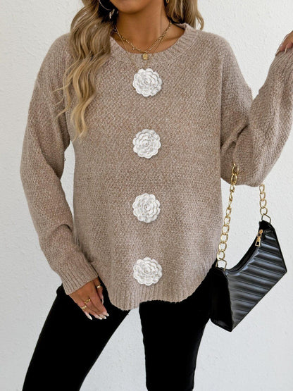 Women Pullover with Applique Detail