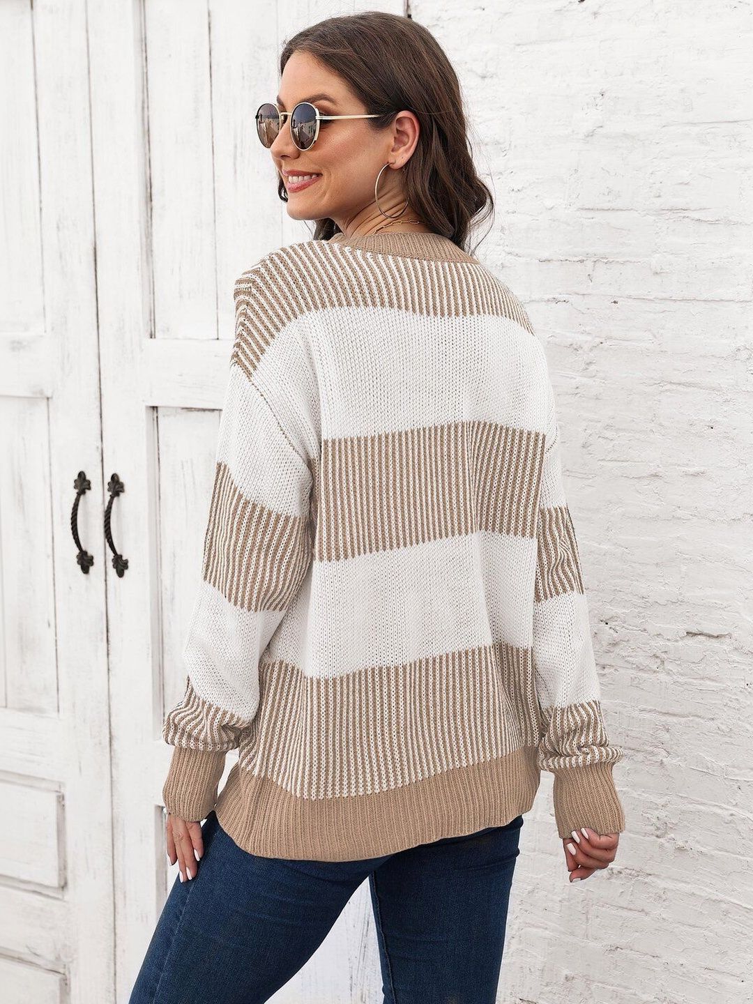 Women Striped Pullover