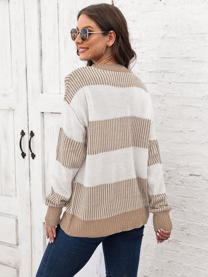 Women Striped Pullover