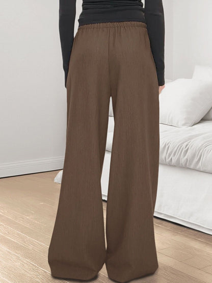 Women Loose Fit High-Rise Trousers