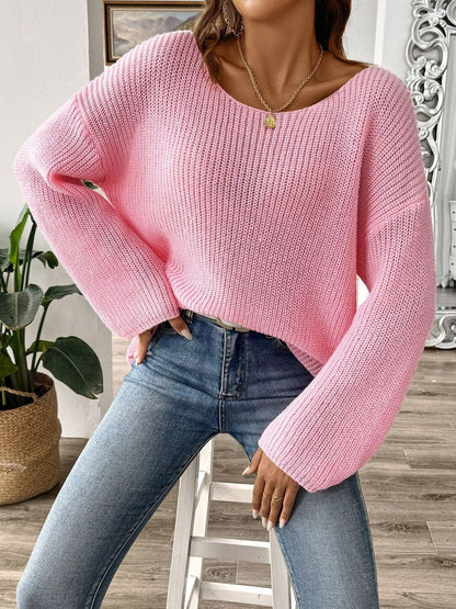 Women Ribbed Pullover