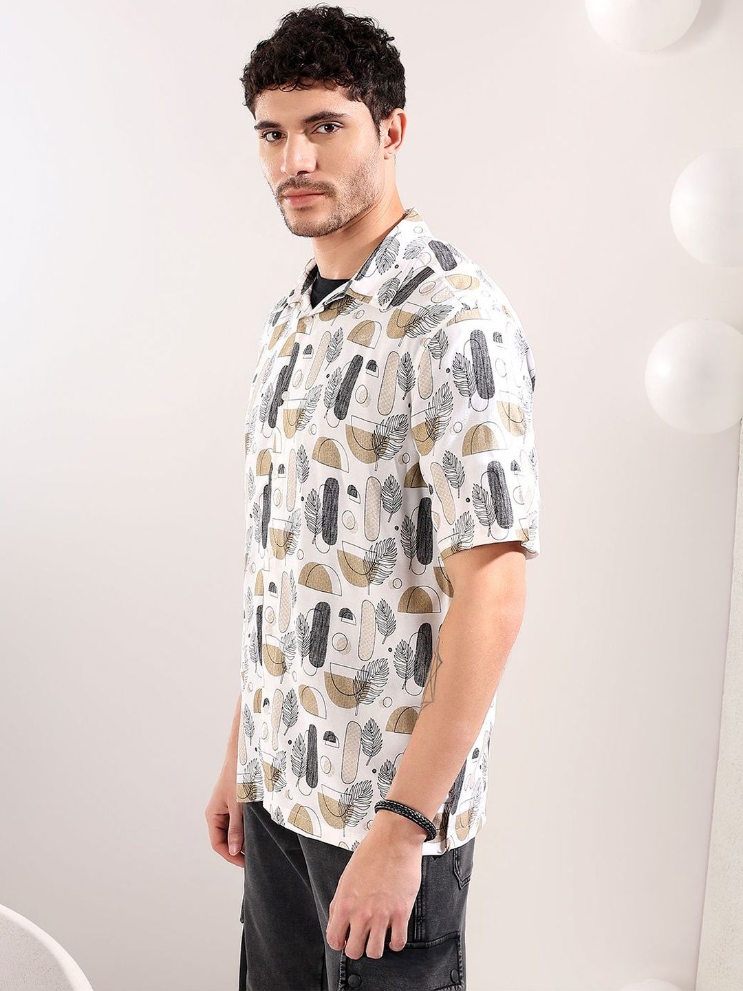 NOWI Men Printed Casual Shirt