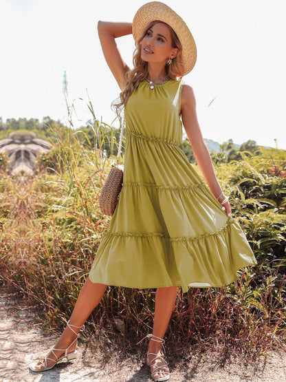 Liva Fit & Flare Midi Dress