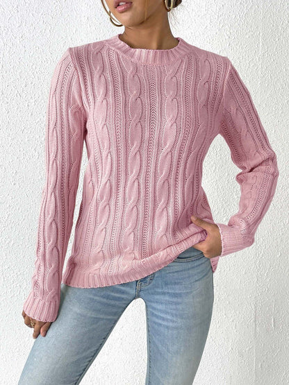 Women Cable Knit Pullover