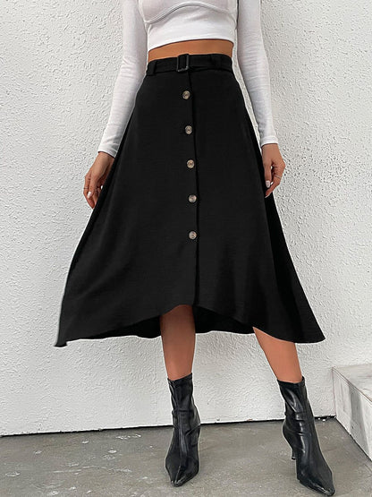 Midi Skirt With Front Split