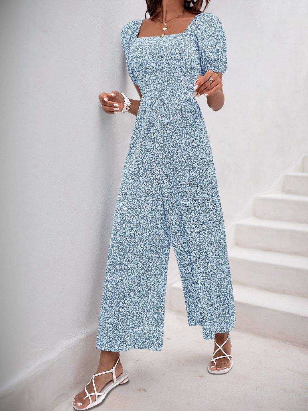 Printed Basic Jumpsuit
