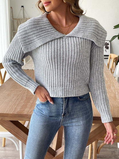 Women Ribbed Pullover