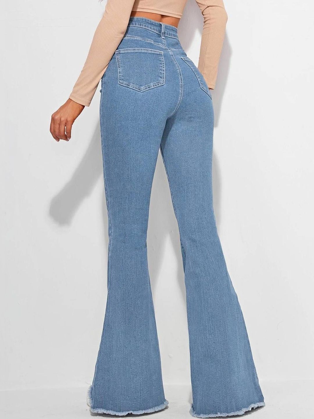 Women Bootcut High-Rise Stretchable Jeans