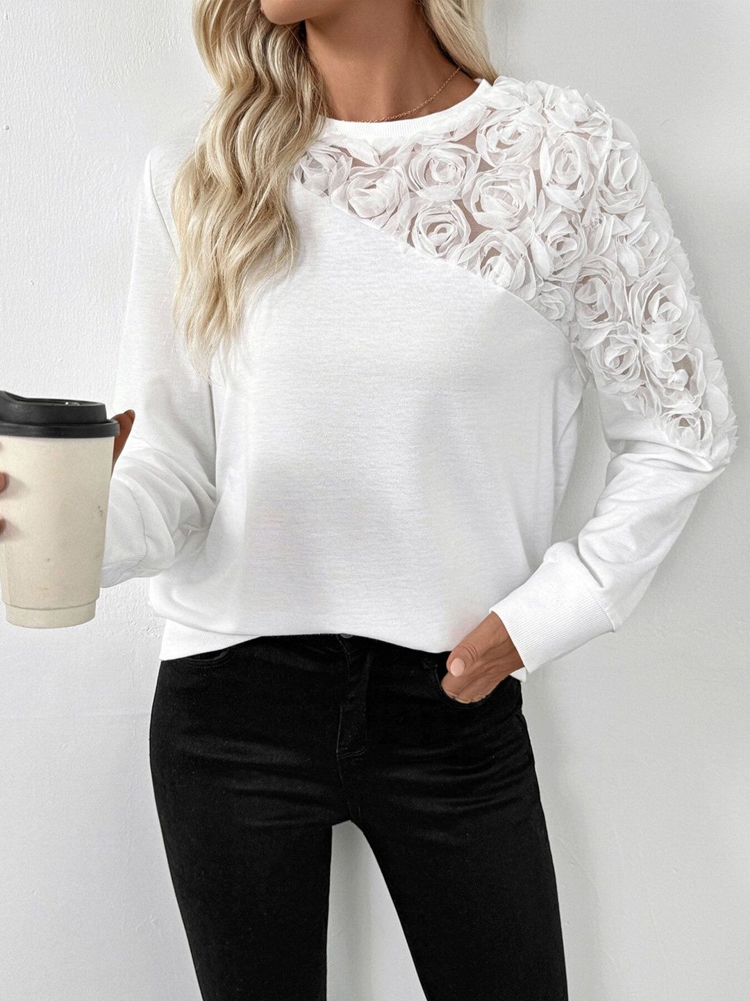 Women Embellished Sweatshirt