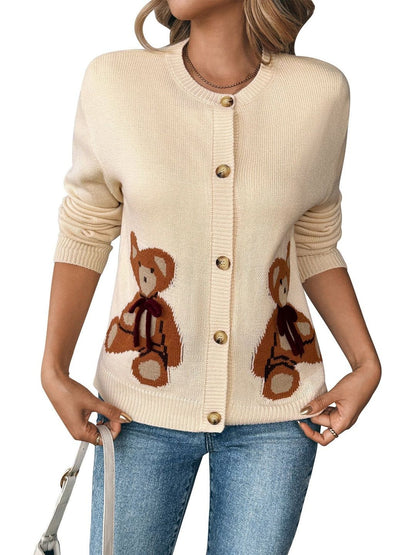 NOWI Printed Cardigan - Nowi Korean Fashion