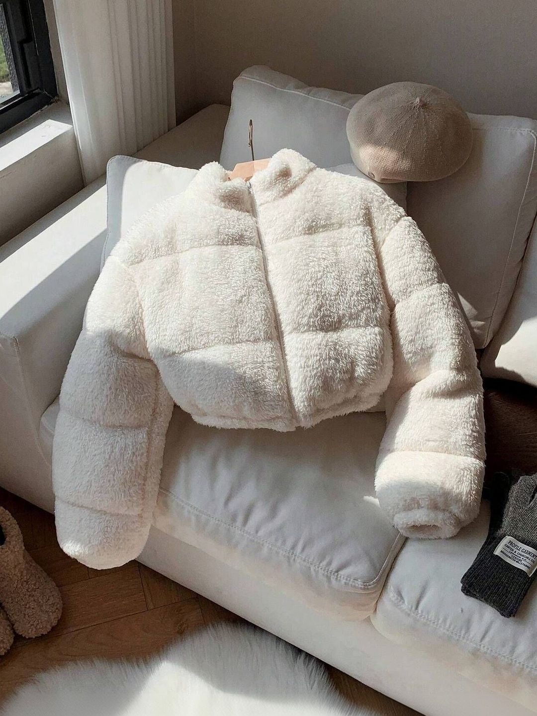 NOWI Women Lightweight Crop Puffer Jacket