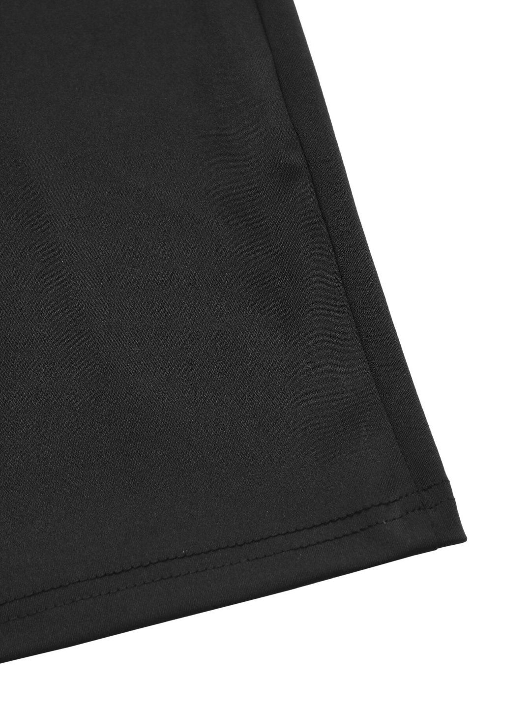 Women's Black Colourblocked Off-Shoulder Sheath Maxi Dress