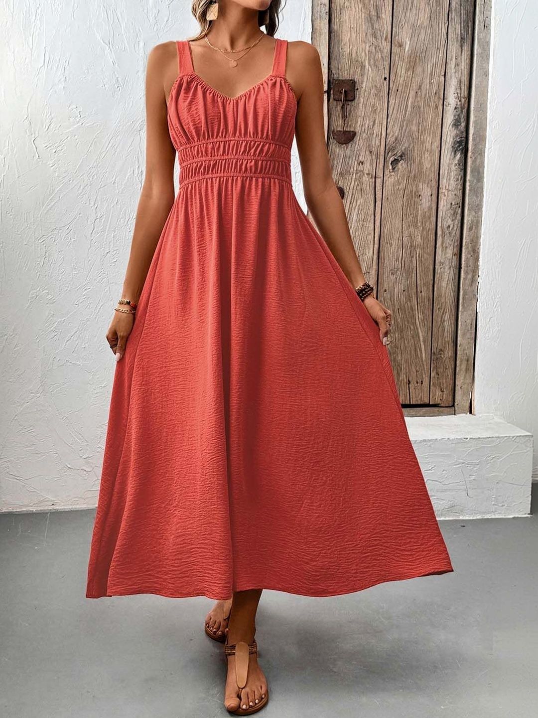 Fit & Flare Midi Dress