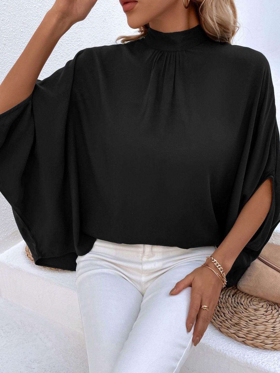 Batwing Sleeve Top