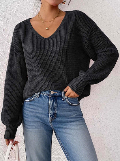 Women Ribbed Pullover