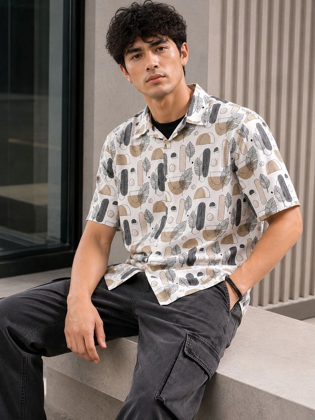 Men Printed Casual Shirt