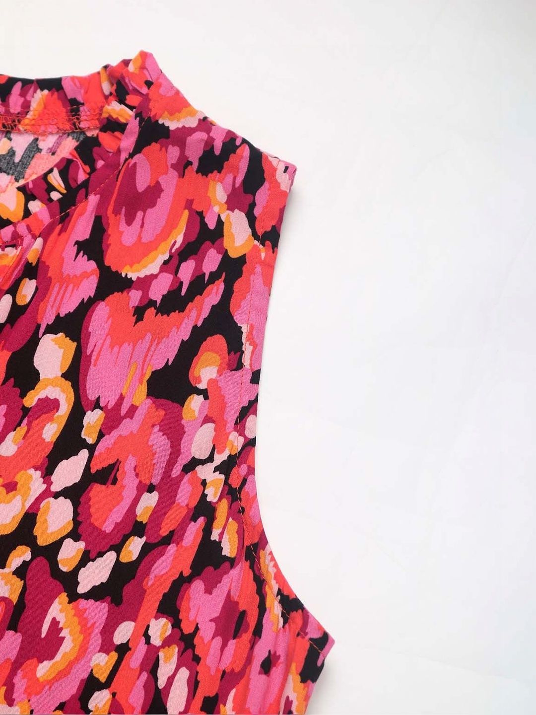 NOWI Printed A-Line Midi Dress