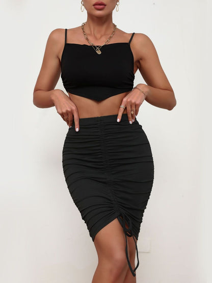 Shoulder Straps Top & Skirt Co-Ords