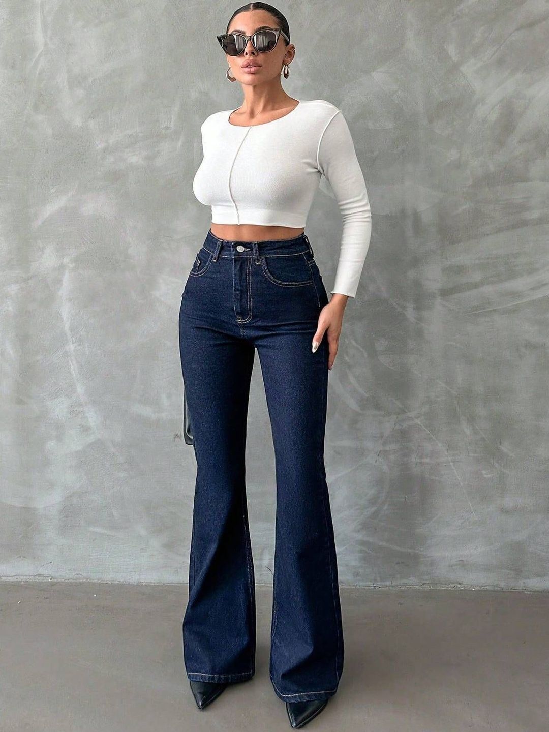 Women straight fit High-Rise Stretchable Jeans