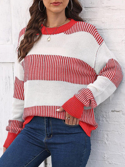 Women Striped Pullover