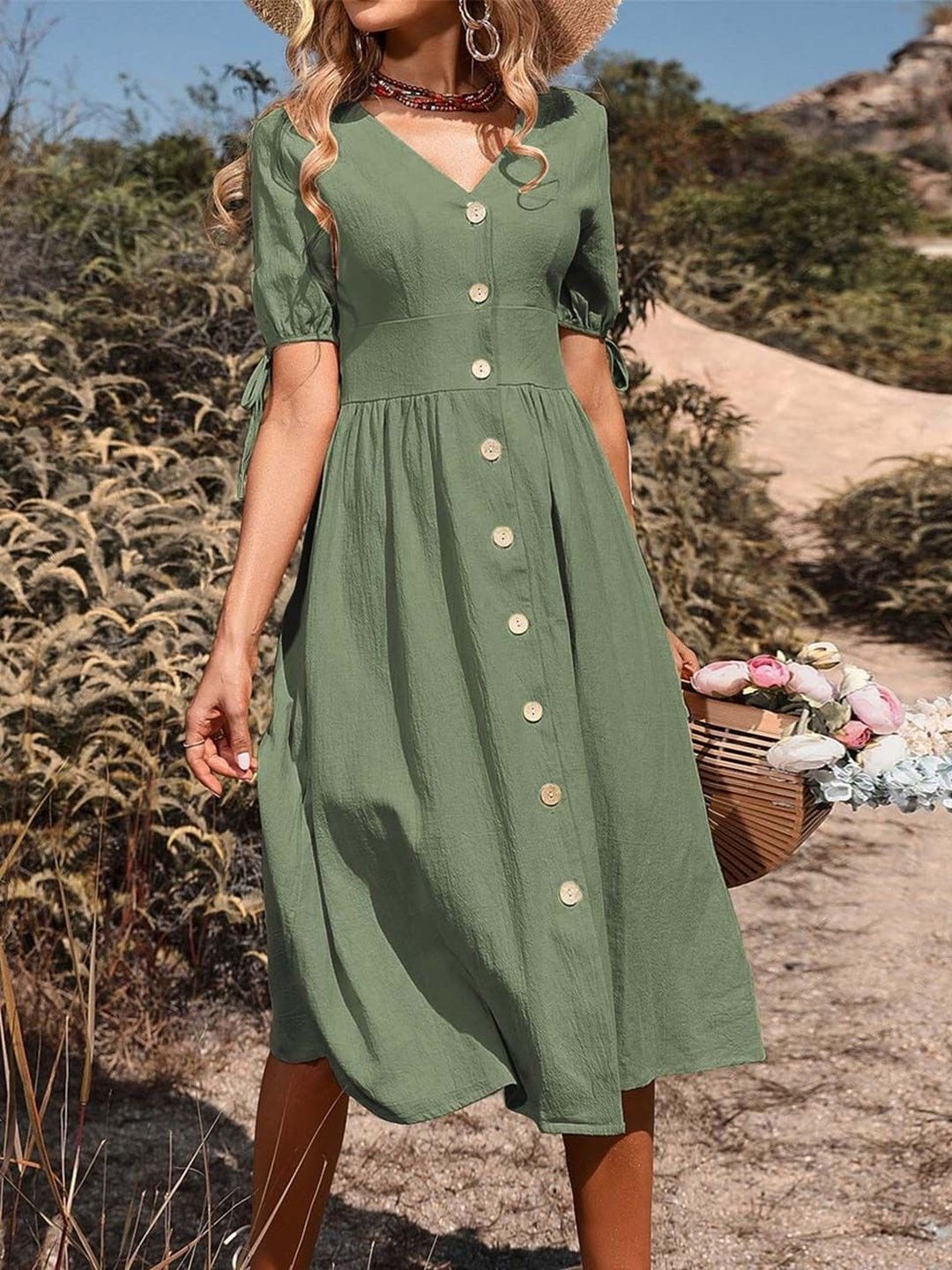 Fit & Flare Midi Dress