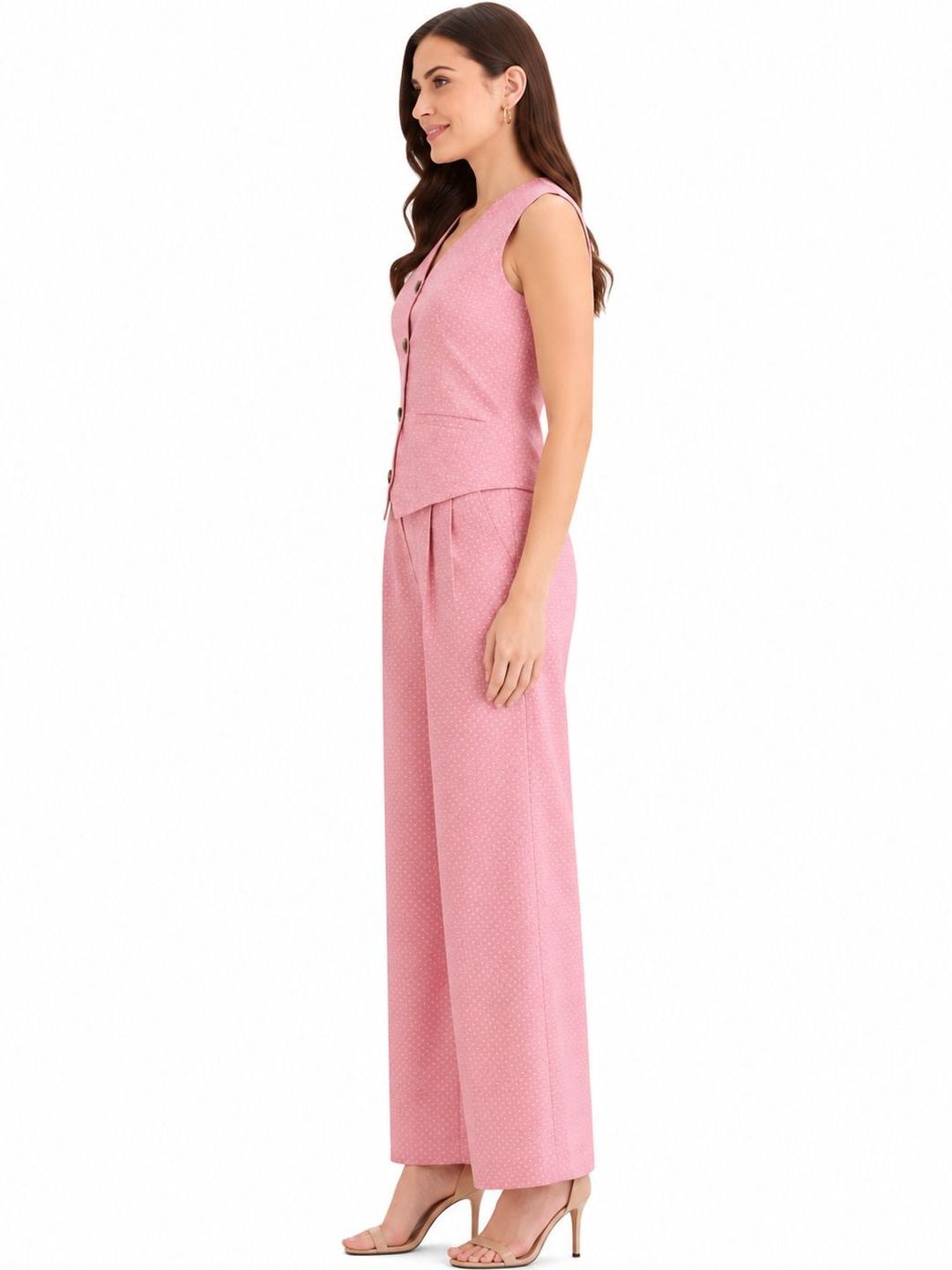 Self Design Vest Top with Trousers