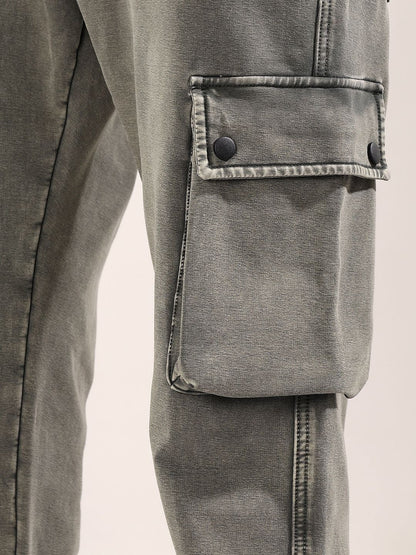 Men Jogger Mid-Rise Light Fade Stretchable Jeans