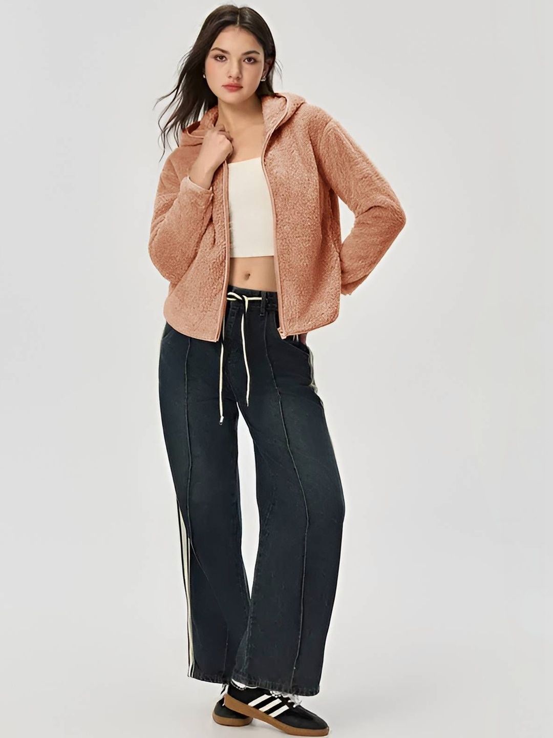 Lightweight Puffer Jacket in Pink; orange synthetic - Nowi Korean Fashion