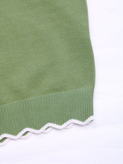 Women's Green Pullover Blend