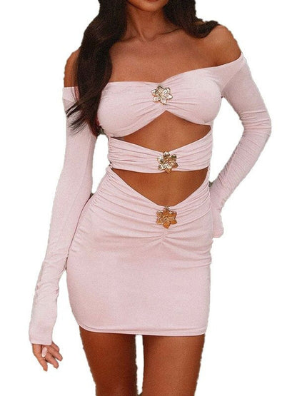 Off-Shoulder Bodycon Mini Dress
