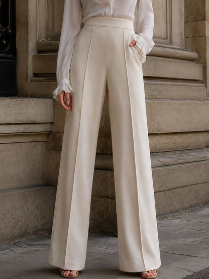 Women Relaxed Wrinkle Free Trousers