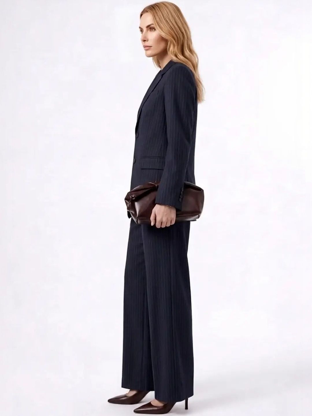 Striped Coat with Trousers