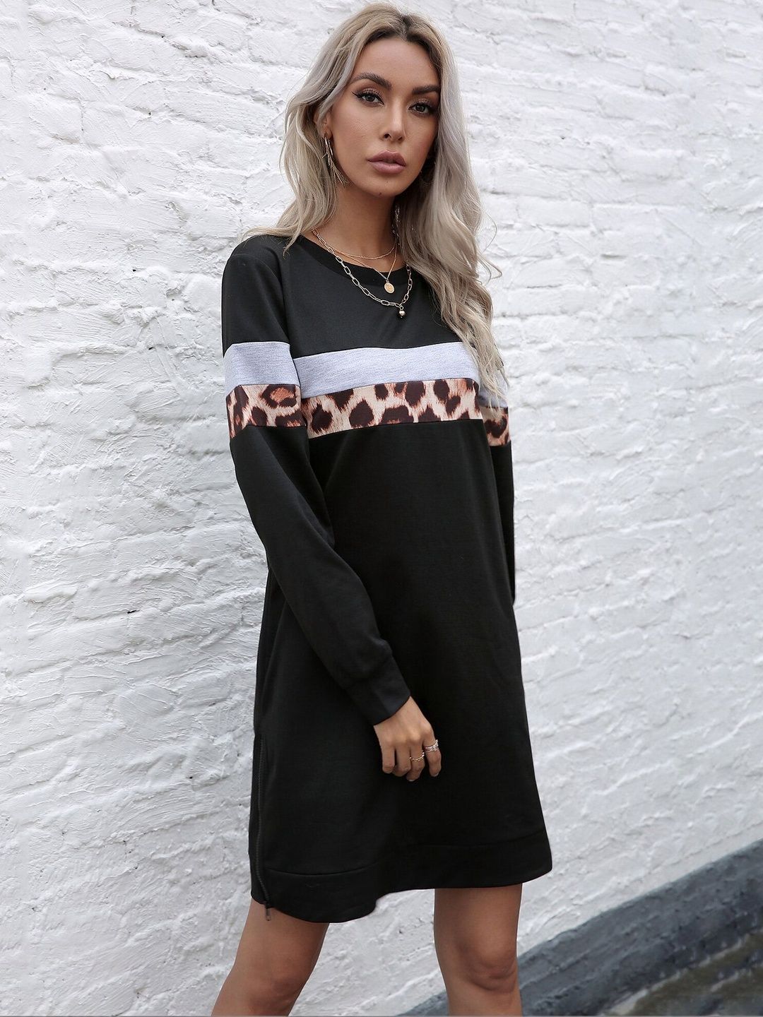 Women Colourblocked Sweatshirt