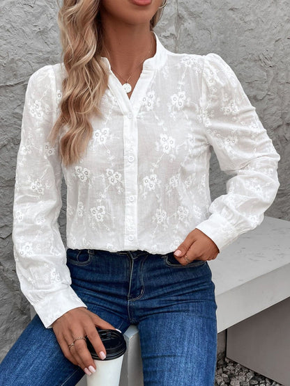 Women Semi Sheer Casual Shirt