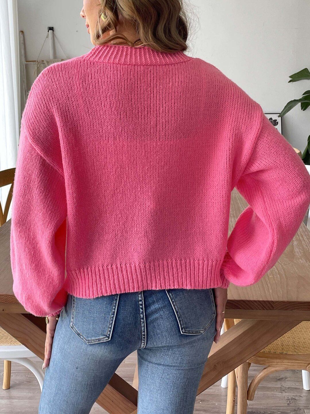 Women Cardigan with Applique Detail