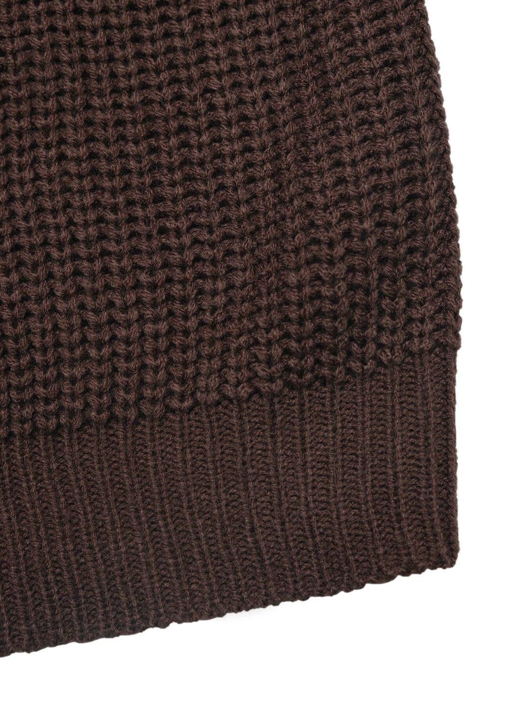 Women's Brown Pullover Blend Printed Regular Fit