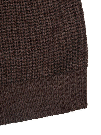 Women's Brown Pullover Blend Printed Regular Fit