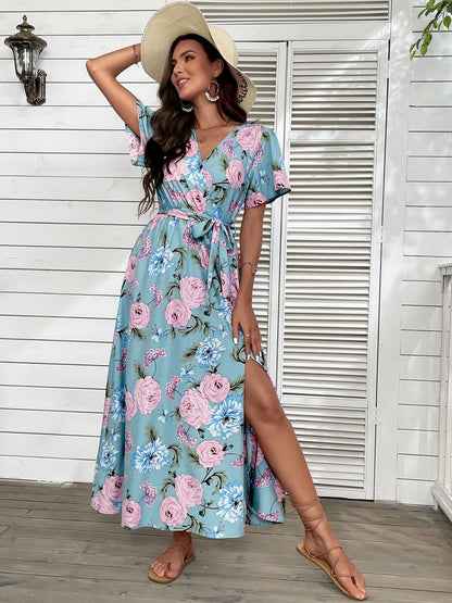 Floral Print Maxi Dress