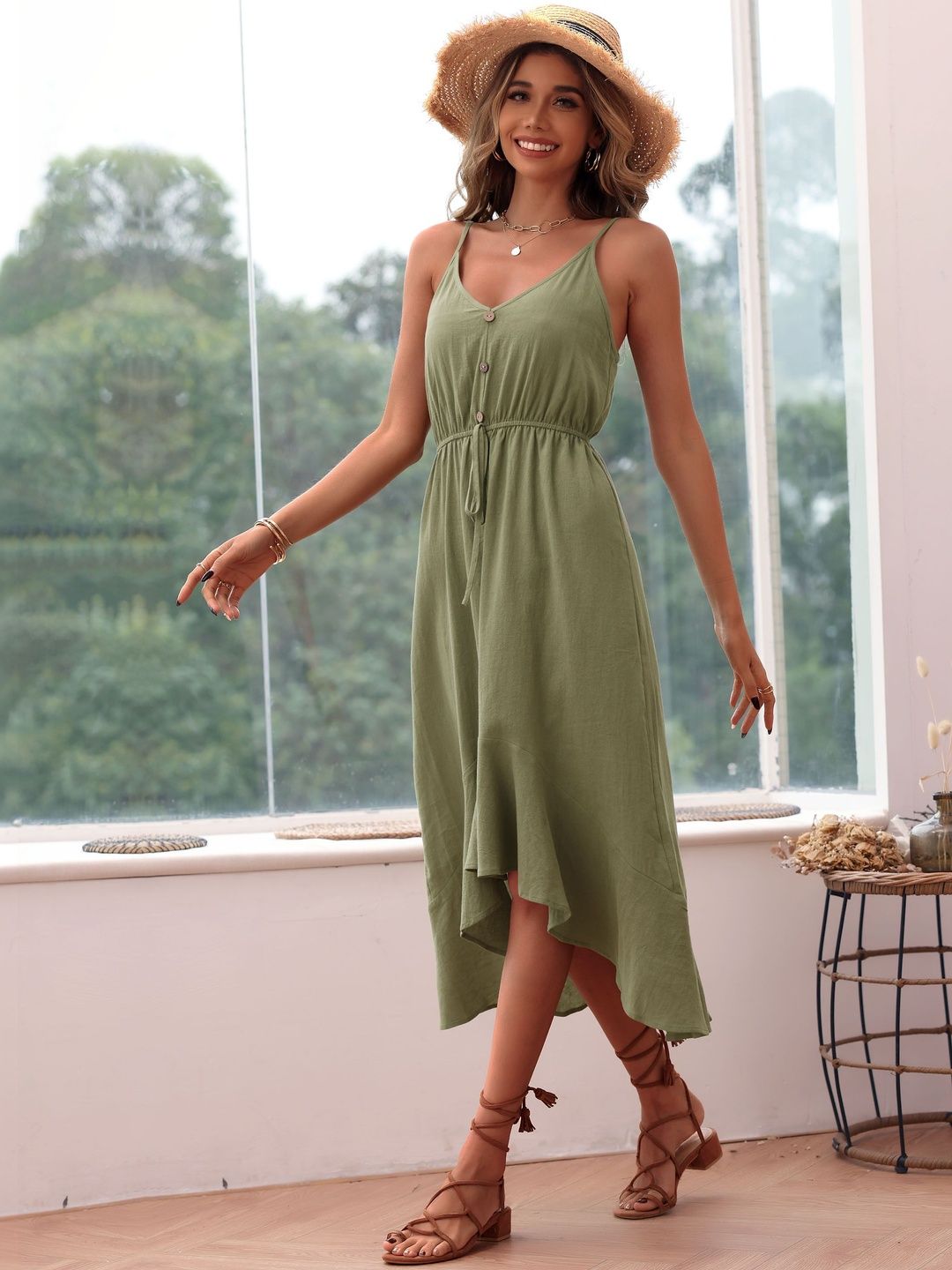 A-Line Midi Dress