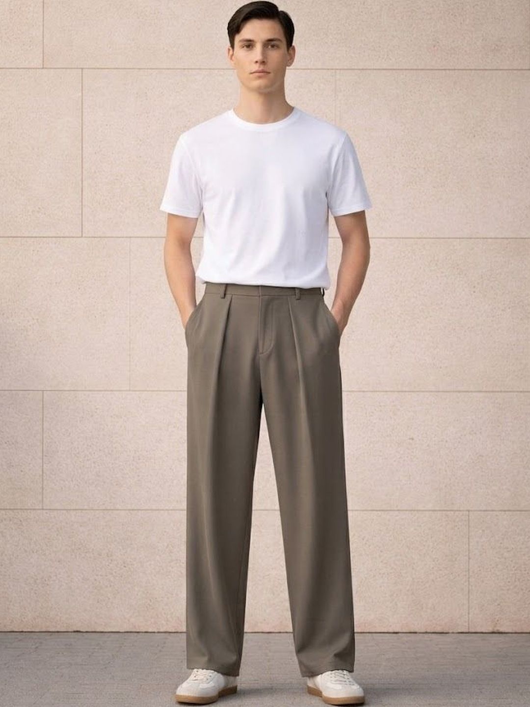 Men Pleated Trousers