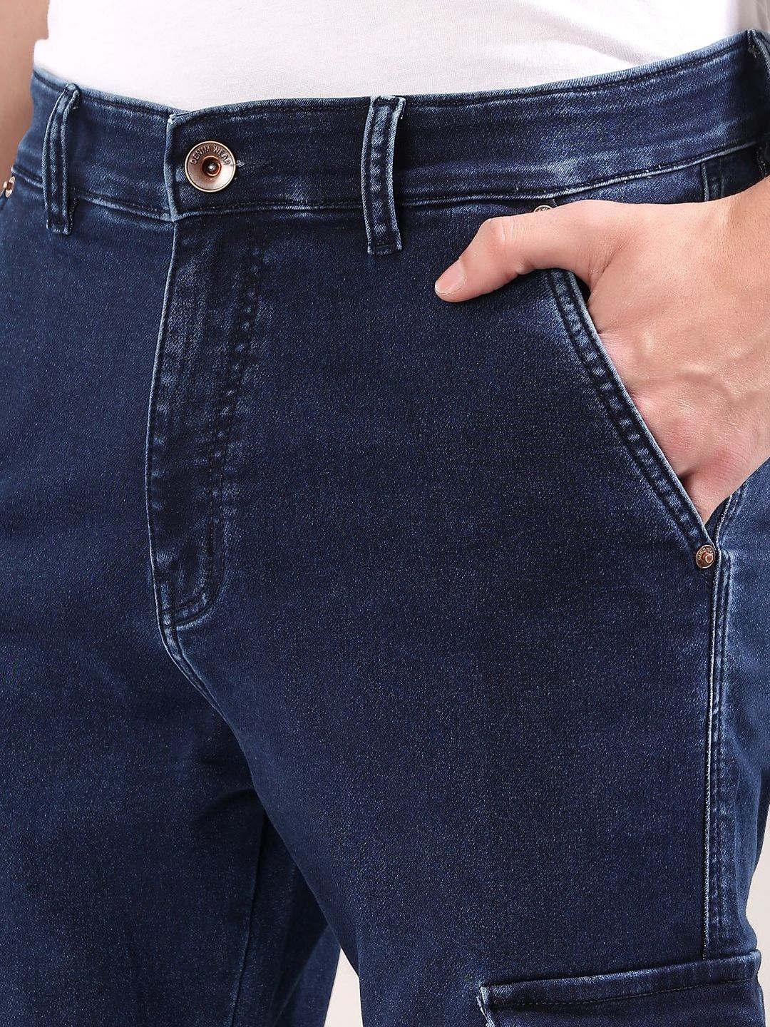 Men Regular Fit Mid-Rise Jeans
