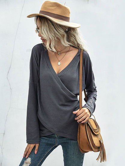 Women's Grey Nowi Women Pullover Blend Printed Regular Fit