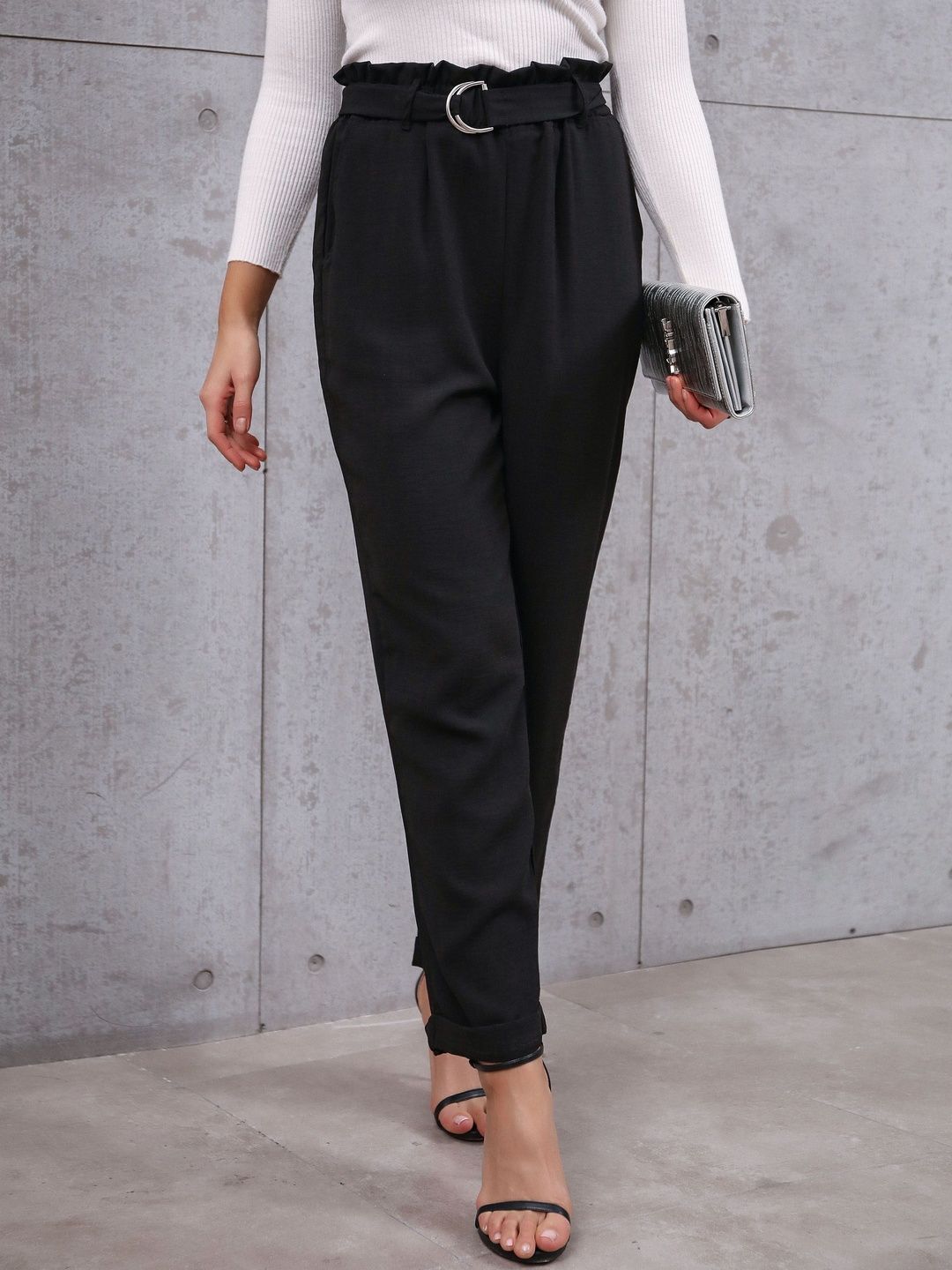 Women Non Iron Pleated Trousers