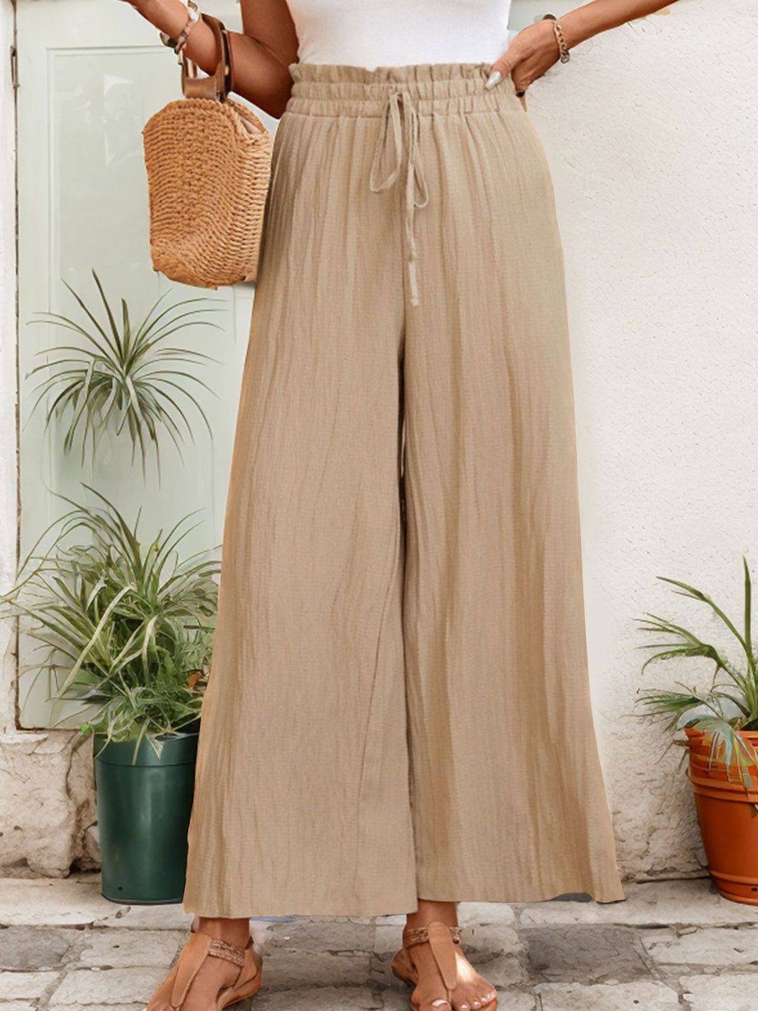 Women Loose Fit Non Iron Trousers
