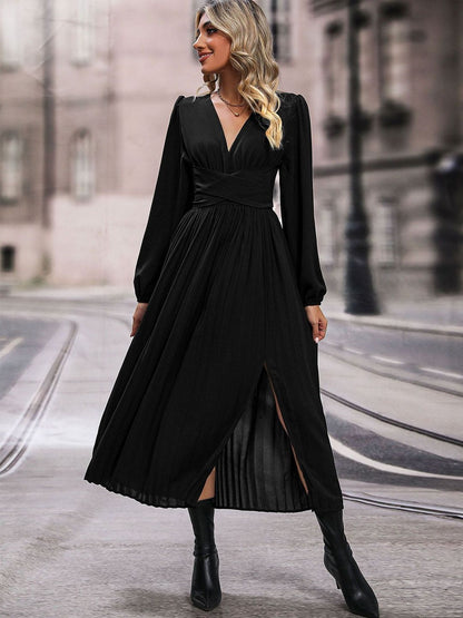 Women's Black Maxi Midi Dress